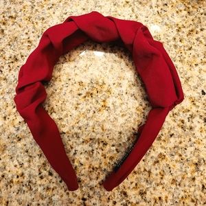 NEW Ruched Headband by Handmade, Burgundy Wine color